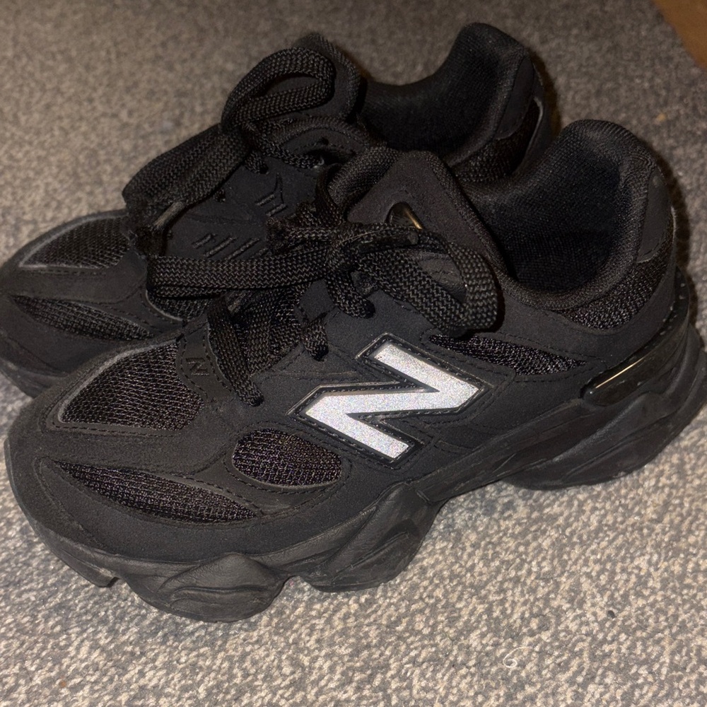 New Balance 9060 Kids' Black Athletic Sneakers
